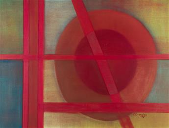 ELAINE CROSSLEY (1925 - 1996) Untitled (Abstraction).